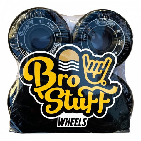 Колеса для скейтборда Bro Stuff 78A - Black 65мм Колеса для скейтборда Bro Stuff 78A - Black 65мм