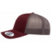 Кепка FlexFit 6606T Retro Trucker - Maroon/Grey